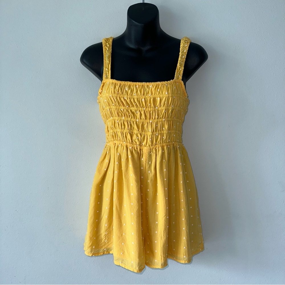 Urban Outfitters Yellow Smocked Romper